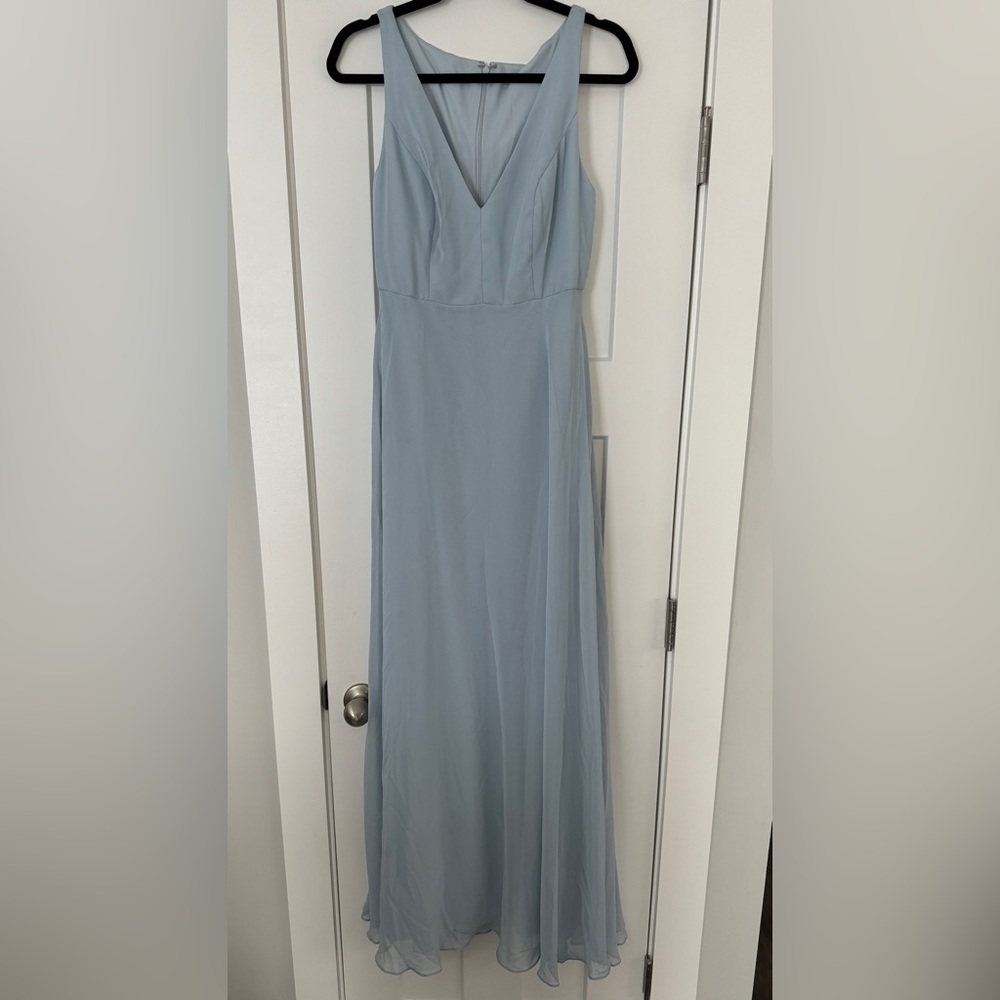 After Six - NWOT chiffon bridesmaid dress - size 6 - color MIST